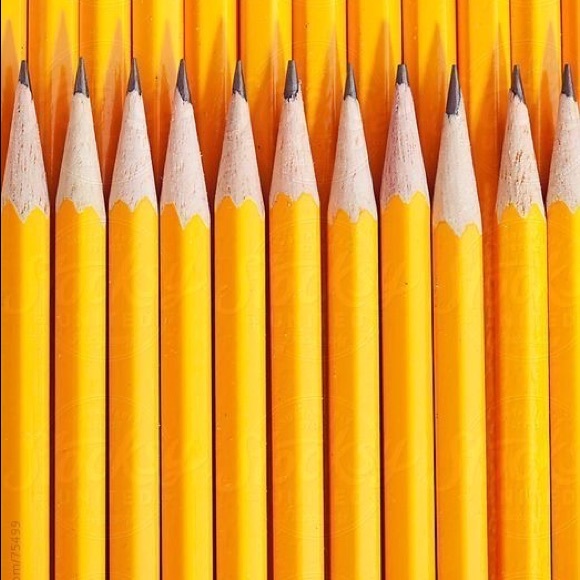 Pencil Dangle Earrings with Rhinestone Accents - Picture 3 of 9